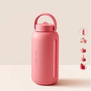 NWT Rare Beauty x Bink Day Bottle (with Flip Cap & Lounge Straw Cap) - HAPPY